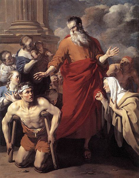 St Paul Healing the Cripple at Lystra.